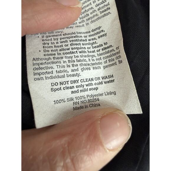 Vtg Silk Alyce Designs Maxi Green Velvet Beaded Sequin evening formal Glam Sz-10 - Picture 6 of 12